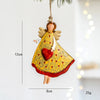 American Country Retro Old Iron Christmas Angel Girl Decoration Pendant Christmas Tree Decoration