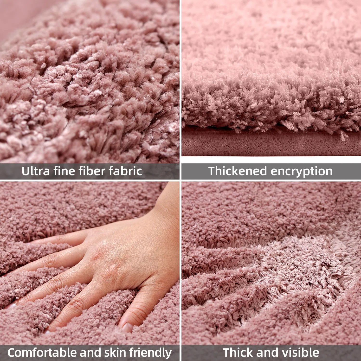 Soft and Comfortable Thick Plush Floor Mat,bathroom Floor Mat,bedroom Carpet,living Room Mat,absorbent and Non Slip Bath Mat,hom
