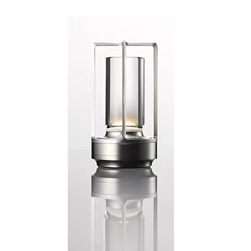 LED crystal table lamp Plastic Rechargeable touch night lamp Bedroom Bedside table lamp Restaurant decorative lamp
