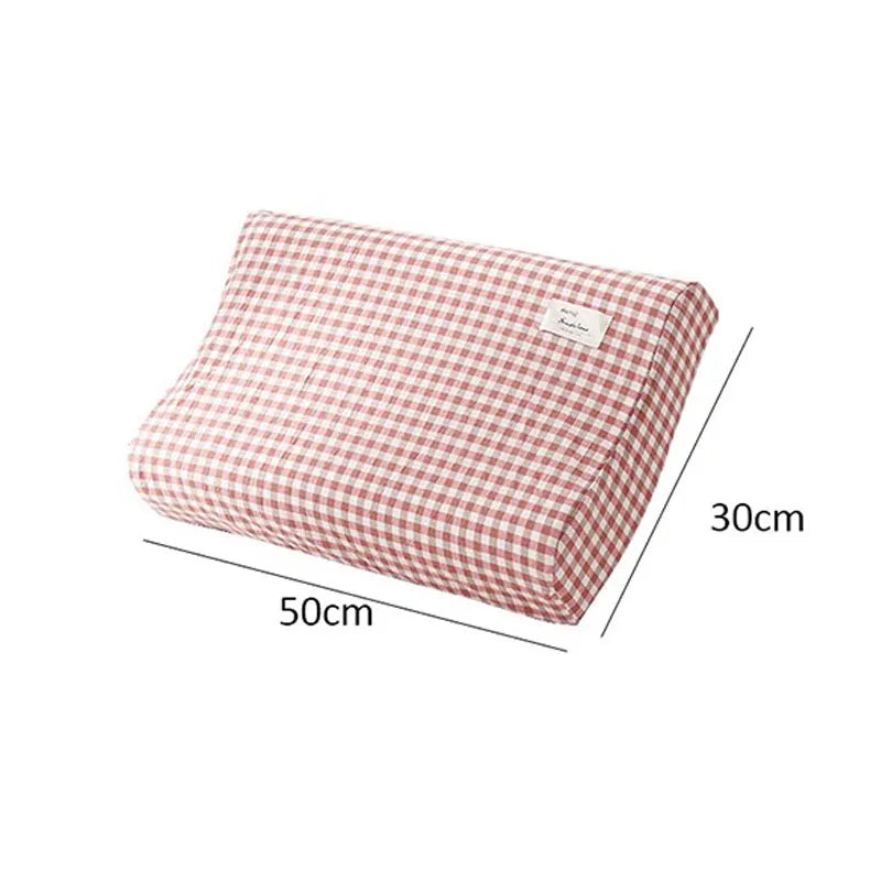 30x50cm Cotton Latex Pillowcase For Home Bedroom Sleeping Washable Memory Pillow Cover