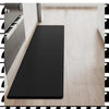 A44U Cushioned Anti Fatigue Kitchen Mats For Floor, Waterproof Kitchen Rug Set For Kitchen, Floor, Office, Black