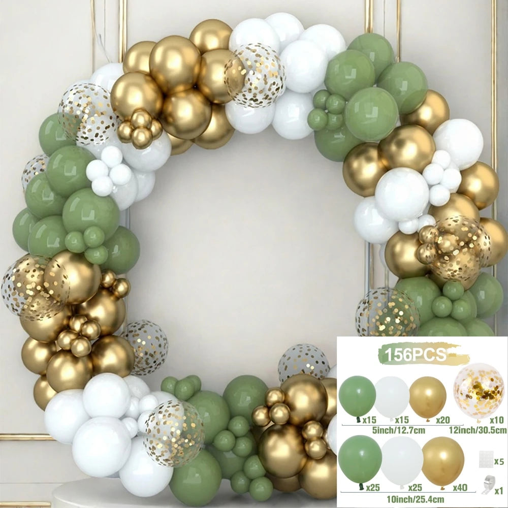 107pcs Macaroon Color Balloon Chain Balloon Arch Balloon Set, Birthday Festival Wedding Party Decoration Supplies Holiday Annive