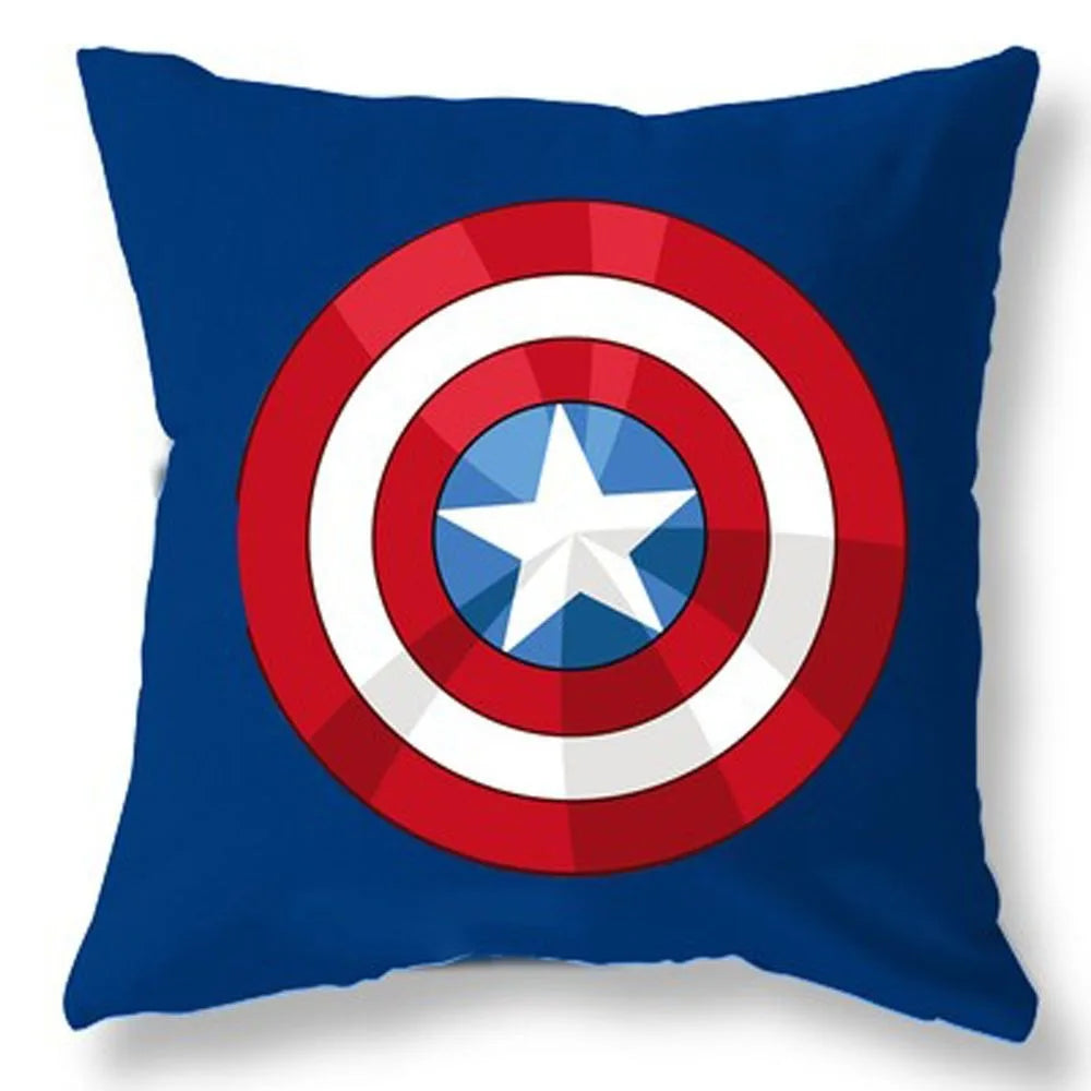 Superhero Spiderman Iron Man Pillow Cover Soft and comfortable Living room Sofa Cushion Cover Home Bedroom Room decoration