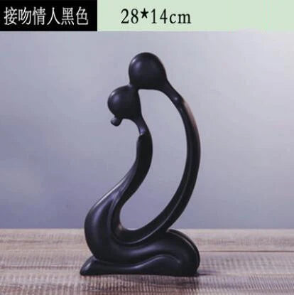 Modern Feng Shui Ceramic Figurines Livingroom Ornaments Home Furnishing Decoration Crafts Office Room Accessories Wedding Gifts