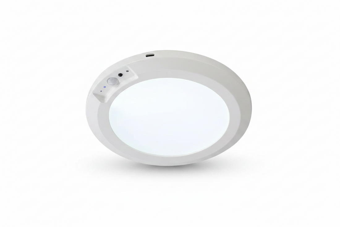 Rechargeable Motion Sensor LED Ceiling Light – Dimmable Wireless Magnetic Night Light for Bedroom, Hallway & Stairs