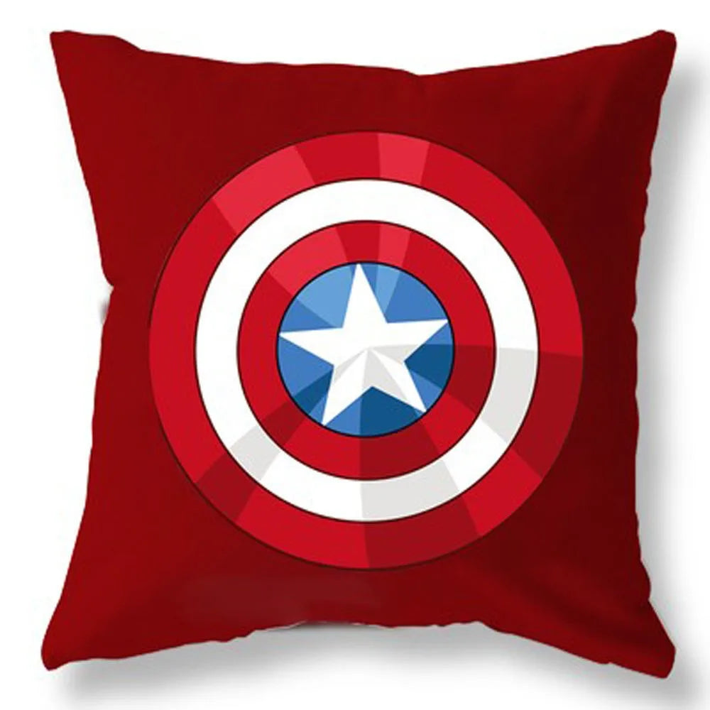 Superhero Spiderman Iron Man Pillow Cover Soft and comfortable Living room Sofa Cushion Cover Home Bedroom Room decoration