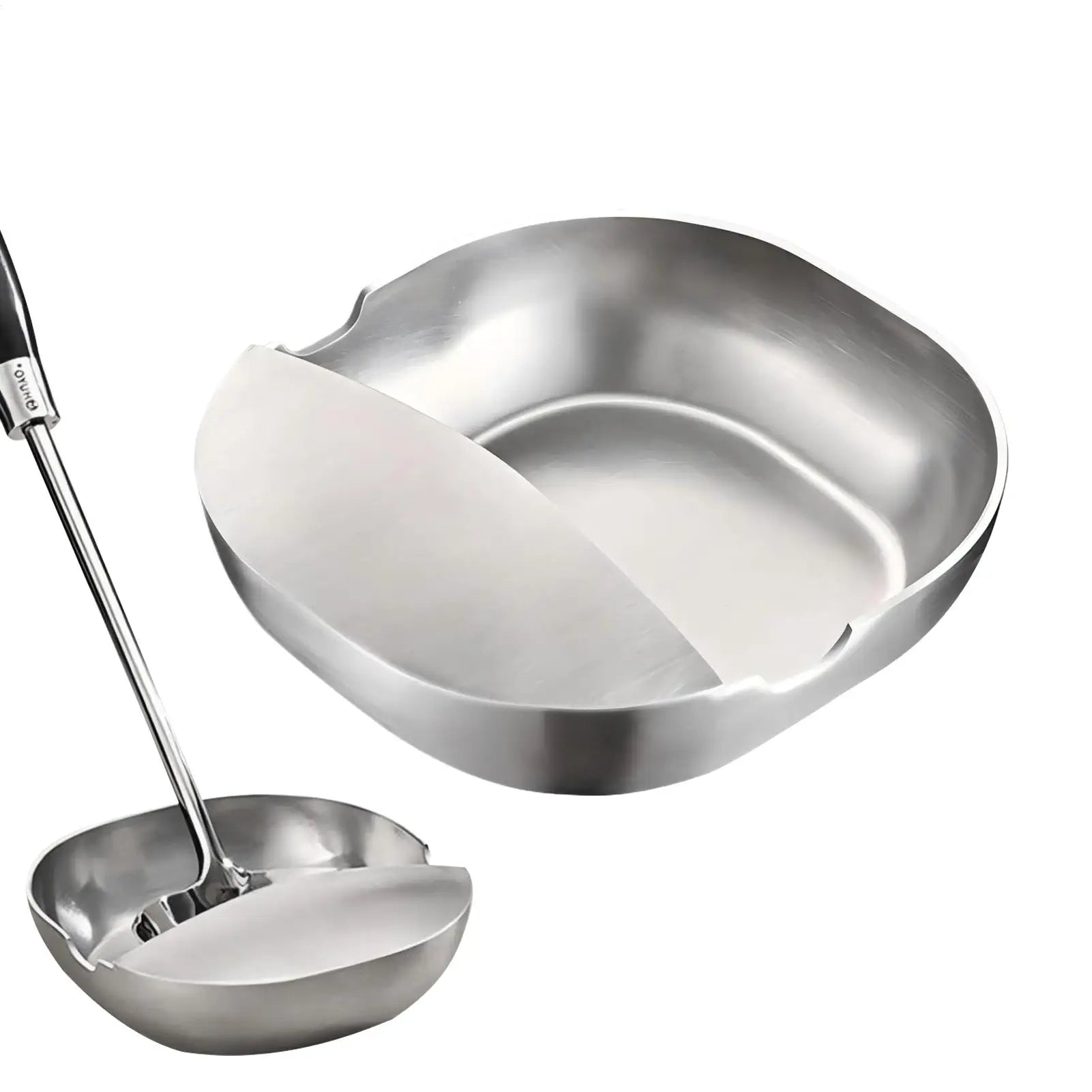 Stainless Steel Stove Spoon Holder – Self-Standing Utensil & Spatula Rest for Kitchen Counter