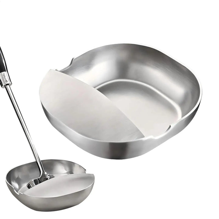Stainless Steel Stove Spoon Holder – Self-Standing Utensil & Spatula Rest for Kitchen Counter