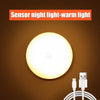 LED Smart Human Body Sensor Night Lamp Emergency Automatic Lighting USB Charging Wireless Magentic Suction Use Night Light