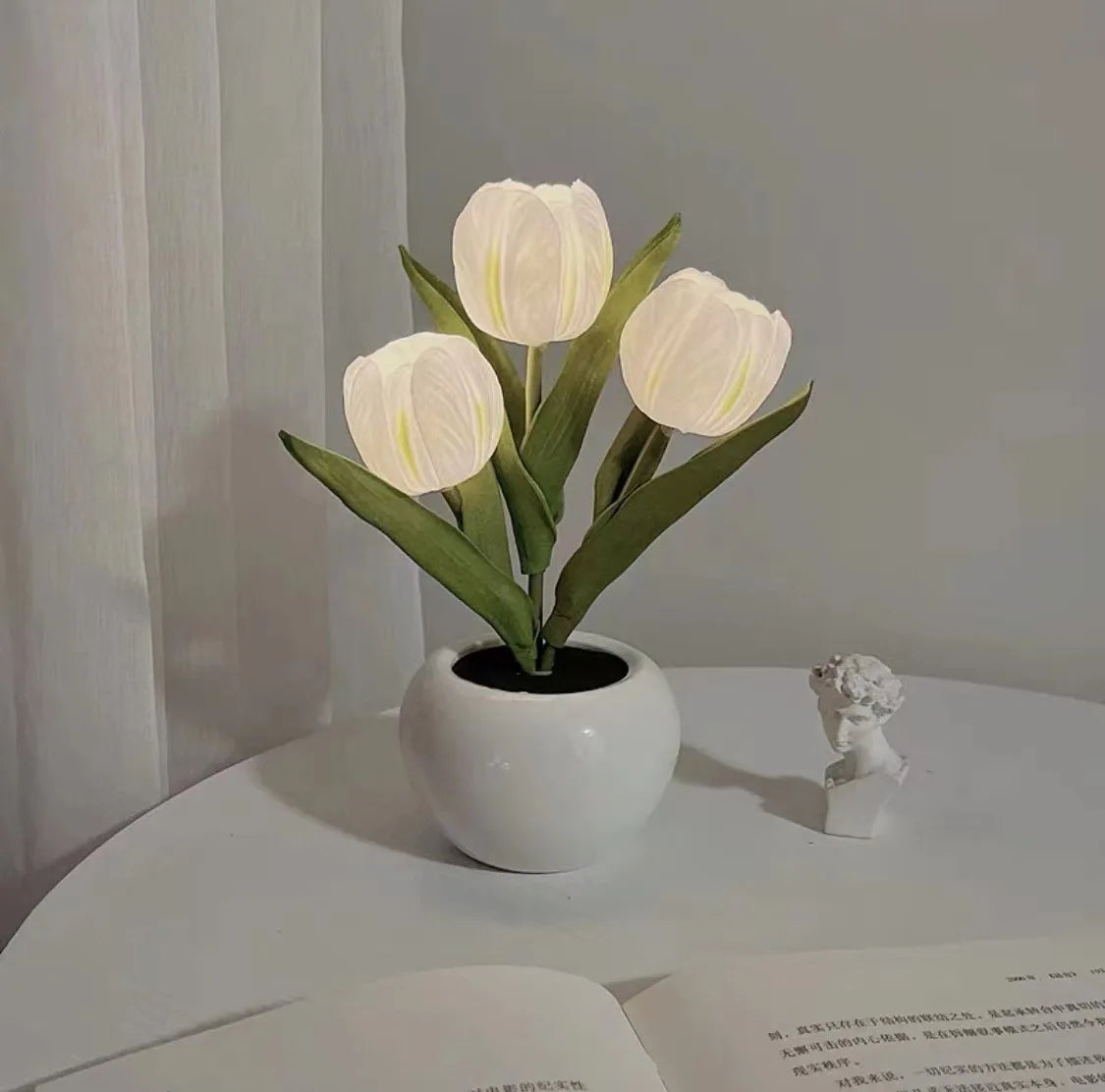 LED Tulip Night Light – Simulation Flower Atmosphere Desk Lamp for Room Decor & Gift