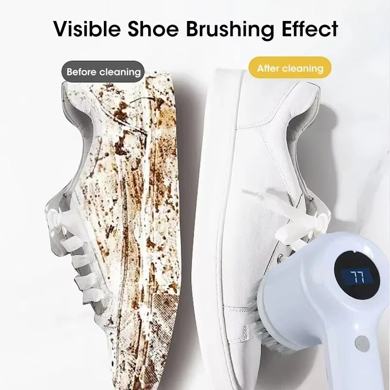 Cordless Electric Spin Scrubber – Rechargeable 5-in-1 Brush Heads for Bathroom, Kitchen, Tile & Car Deep Clean