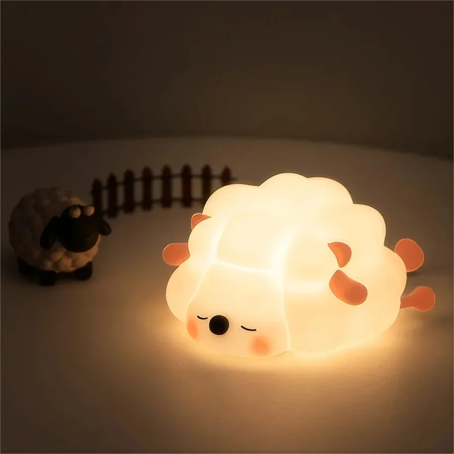 Animal Led Night Light Rechargeable Dimmable Silicone Table Lamp Children's Night Light for Nursery Bedroom Cute Birthday Gift