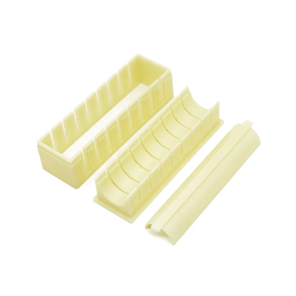 All-in-One Sushi Maker Kit with Round, Square & Heart-Shaped Molds for Perfect Rolls