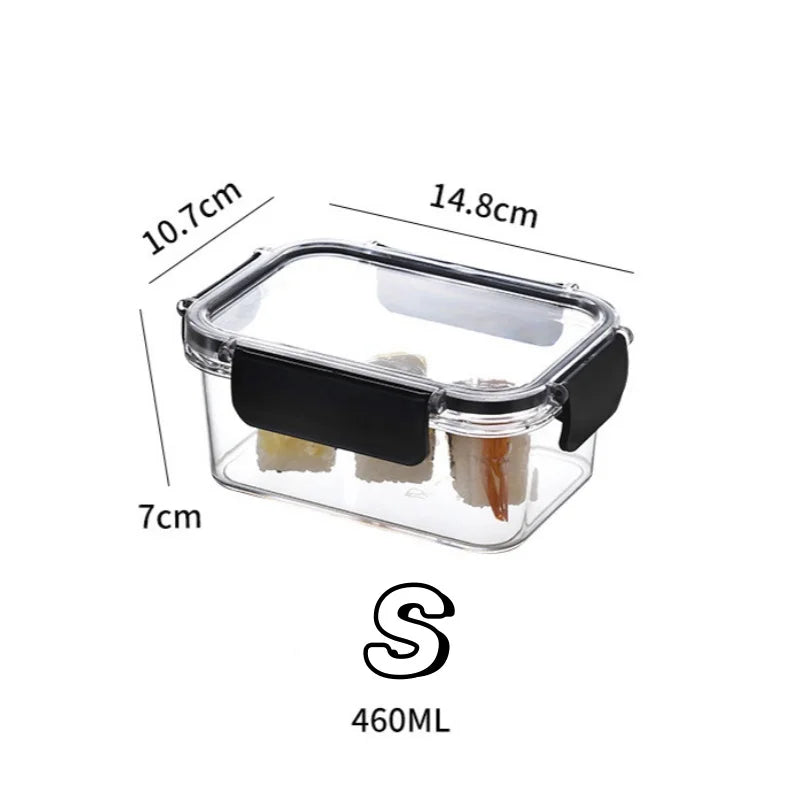 Sealed Crisper Box Refrigerator Storage Container – BPA-Free Fresh Keeping Box for Vegetables, Fruit & Lunch (S/M/L)