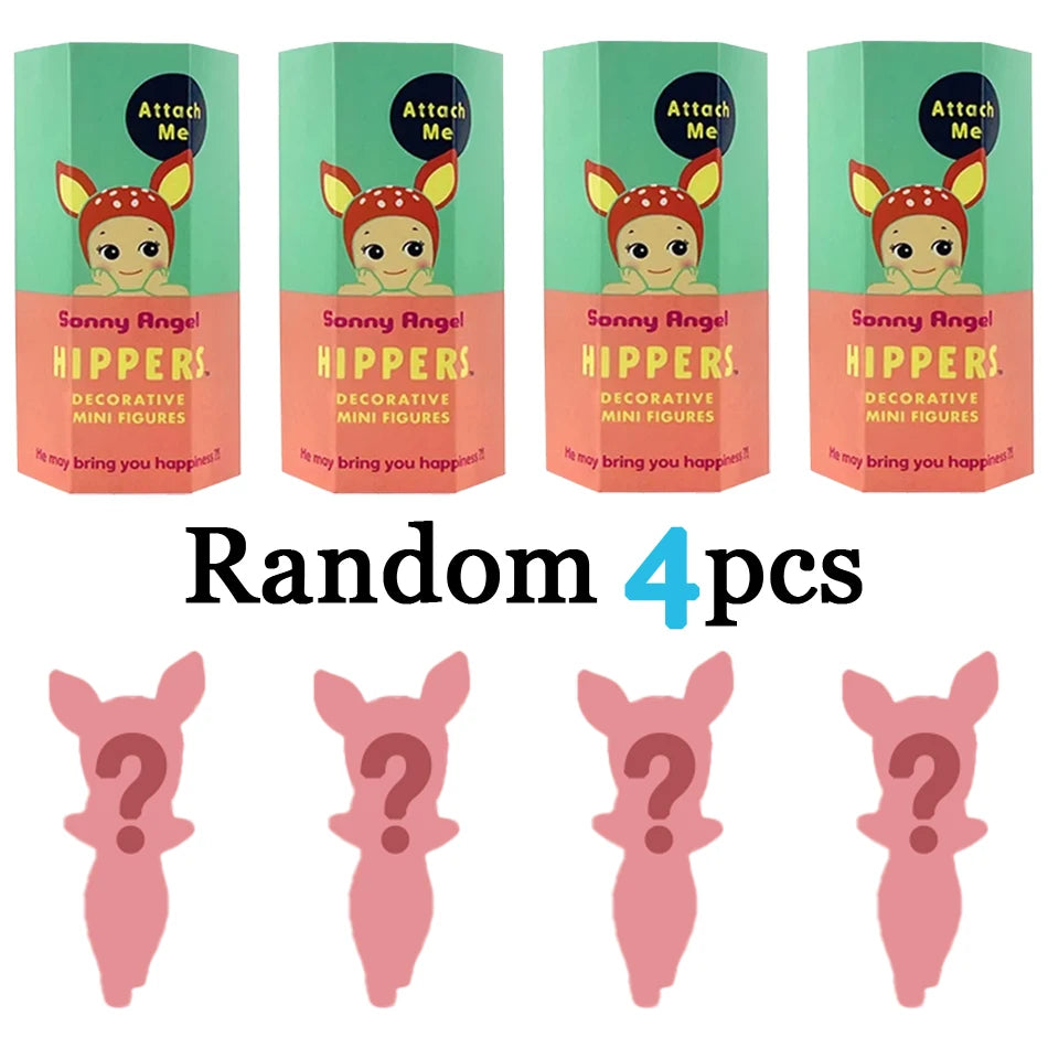 En Stock Sunny Angel Blind Box Hippers Anime Series figuras modo muñeca llavero decoración del teléfono móvil estatuilla regalo