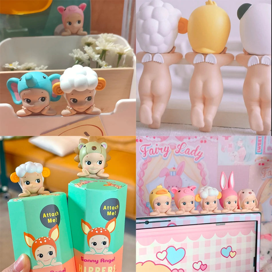 En Stock Sunny Angel Blind Box Hippers Anime Series figuras modo muñeca llavero decoración del teléfono móvil estatuilla regalo