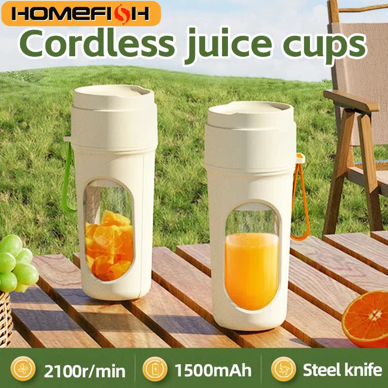 12 Blades Electric Portable Blender 350ML Juicer Fruit Mixers USB Rechargeable Smoothie Juicer Cup Squeezer Juice Maker