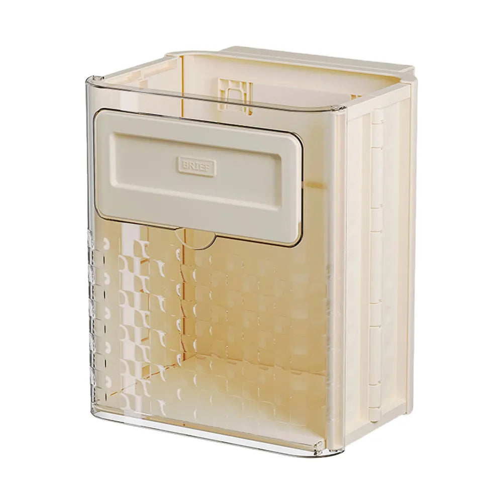 10L Wall-Mounted Hanging Trash Can Large Capacity Hanging Collapsible Trash Can Folding Garbage Basket for Car Outdoor Camping