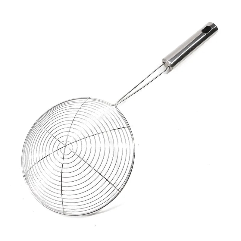 1/3/5pcs Stainless Steel Frying Strainer French Fries Spoon Wire Mesh Skimmer Colander Fryer Scoop Sieve Kitchen Supplies
