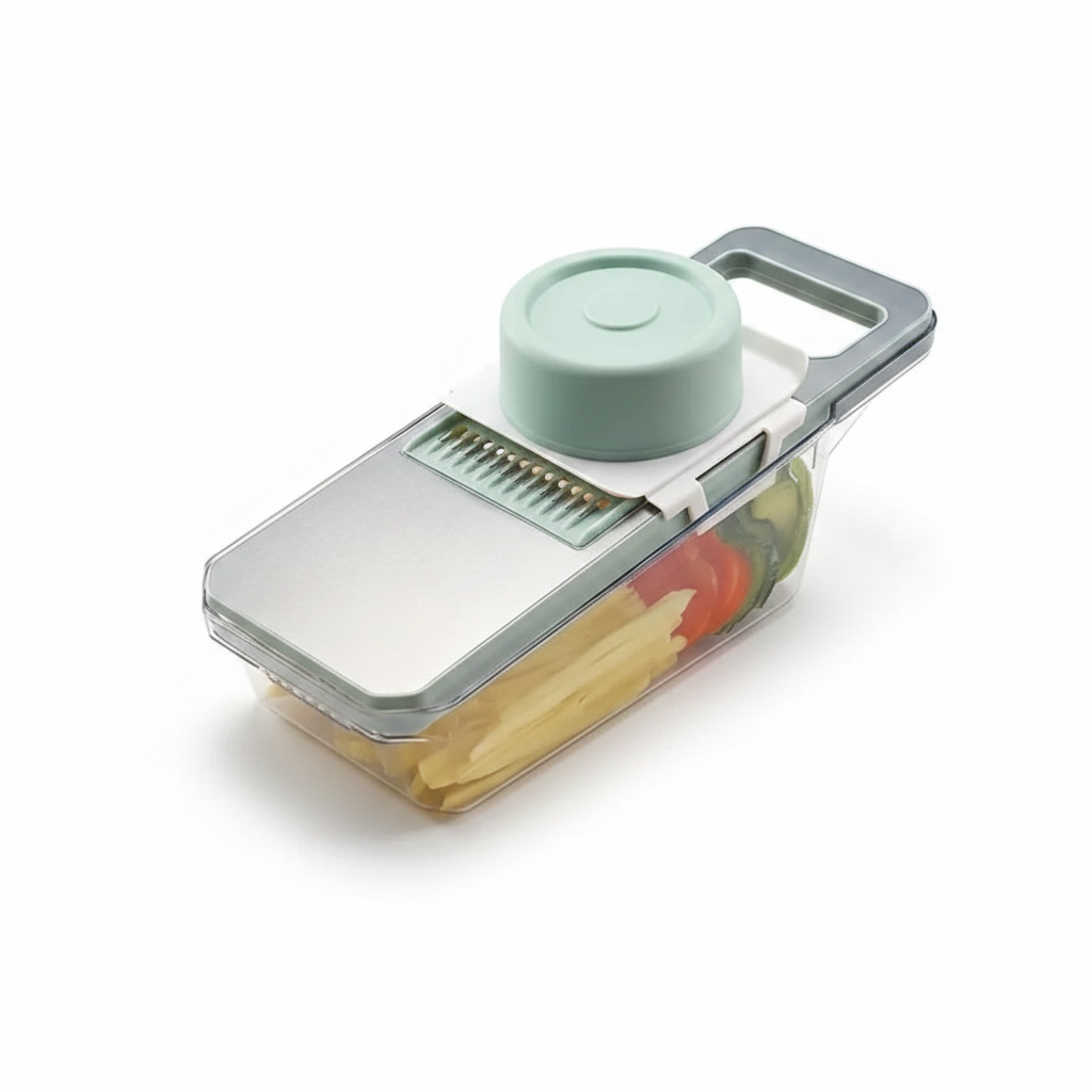 Mandoline Slicer with 3 Stainless Steel Blades – Julienne & Vegetable Cutter for Potato, Carrot & More