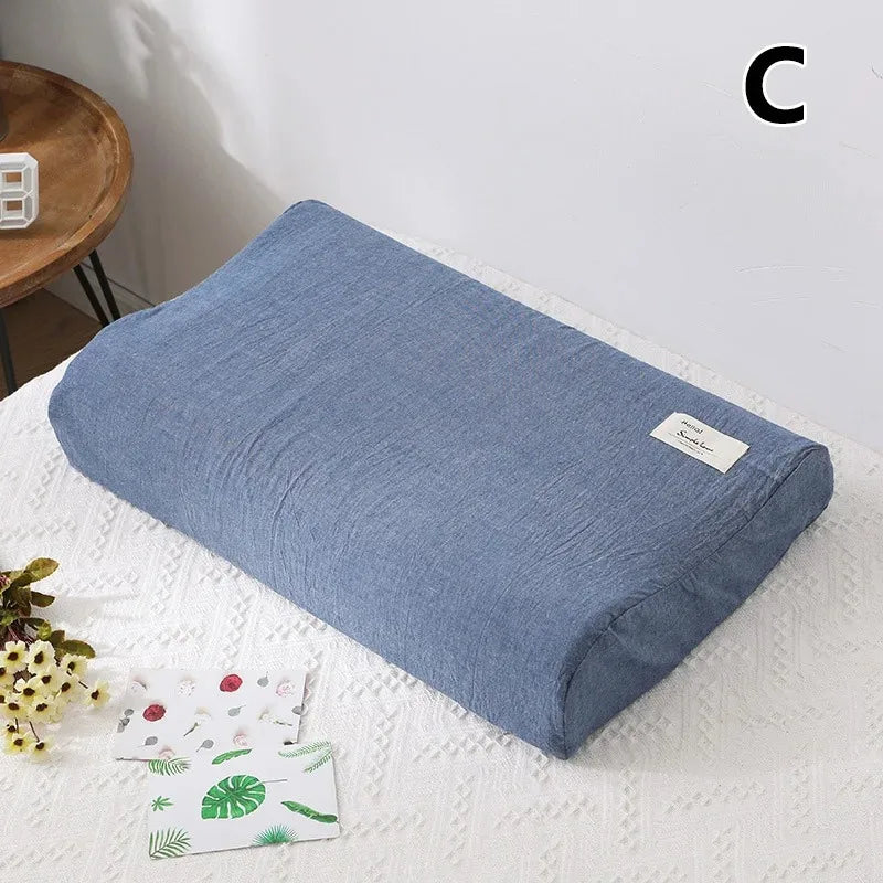 30x50cm Cotton Latex Pillowcase For Home Bedroom Sleeping Washable Memory Pillow Cover