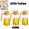 2 in 1 Kitchen Oils Spray Bottle Olive Sprayer Oil Spray Oil Sprayer Plastic for Cooking BBQ Baking Oils Dispenser Accessories