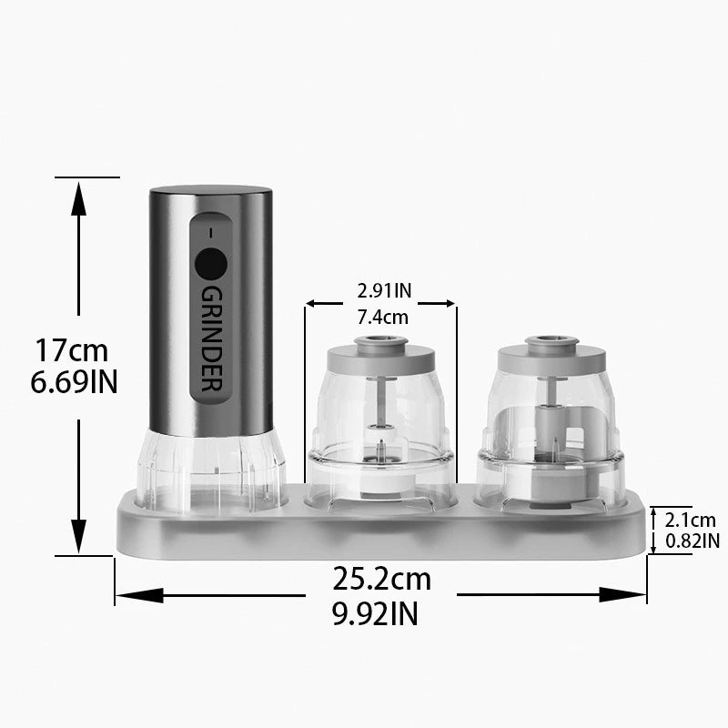 Multifunctional Electric Pepper & Seasoning Grinder – Type-C Rechargeable Sea Salt Spice Mill