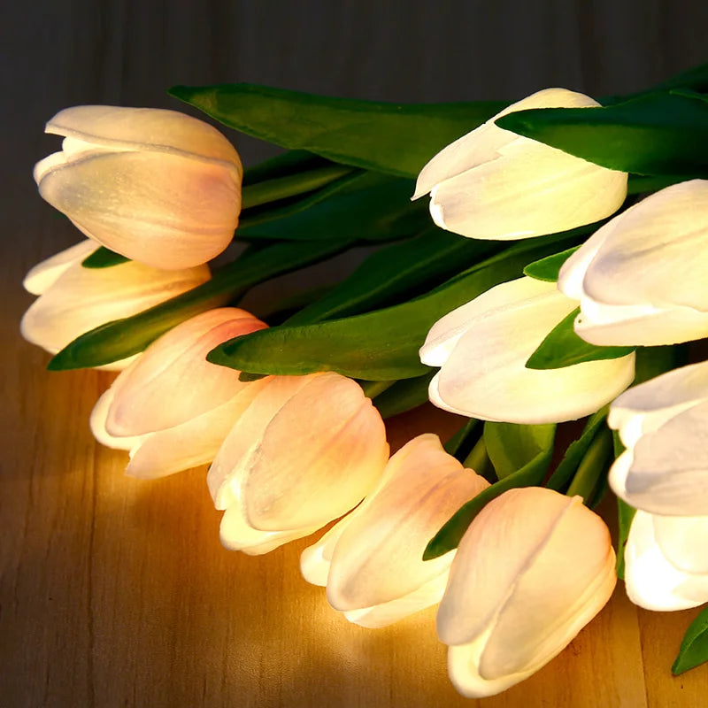 LED Tulip Night Light – Simulation Flower Atmosphere Desk Lamp for Room Decor & Gift