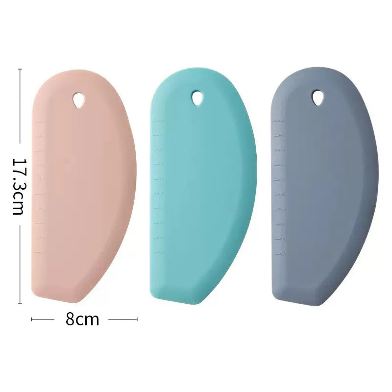 Silicone Dough Scraper Cutter Multifunctional Dough Cutting with Scale Pastry Cream Spatula Cake Decoration Tool Baking Tool