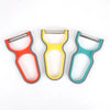 Stainless Steel Peeler - Swivel Blade Vegetable & Fruit Peeler for Kitchen, Ergonomic Non-Slip Handle (Potato, Apple, Carrot)