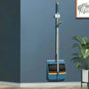 Household Broom & Dustpan Set – Foldable Garbage Shovel with Comb Teeth & 45° Angled Brush Head for Floor Sweeping
