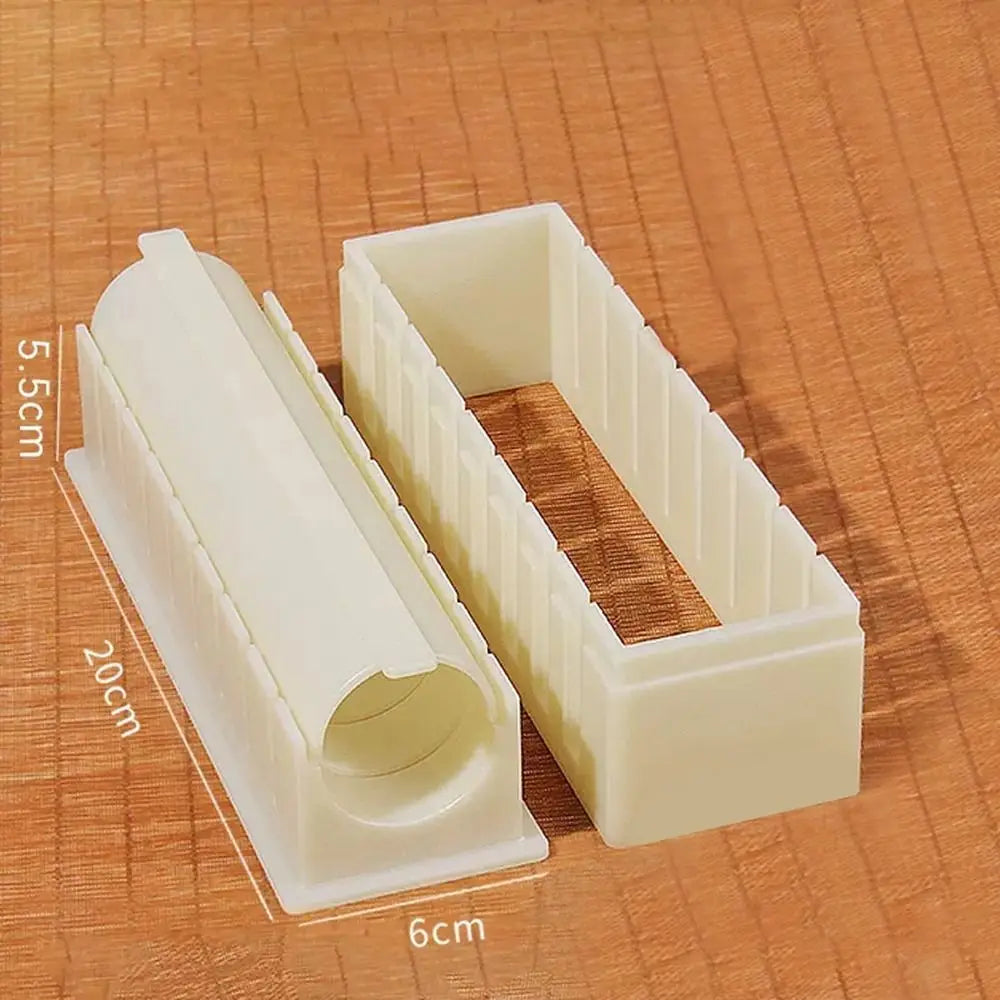 All-in-One Sushi Maker Kit with Round, Square & Heart-Shaped Molds for Perfect Rolls