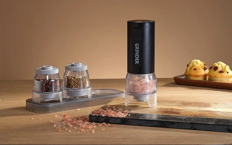 Multifunctional Electric Pepper & Seasoning Grinder – Type-C Rechargeable Sea Salt Spice Mill