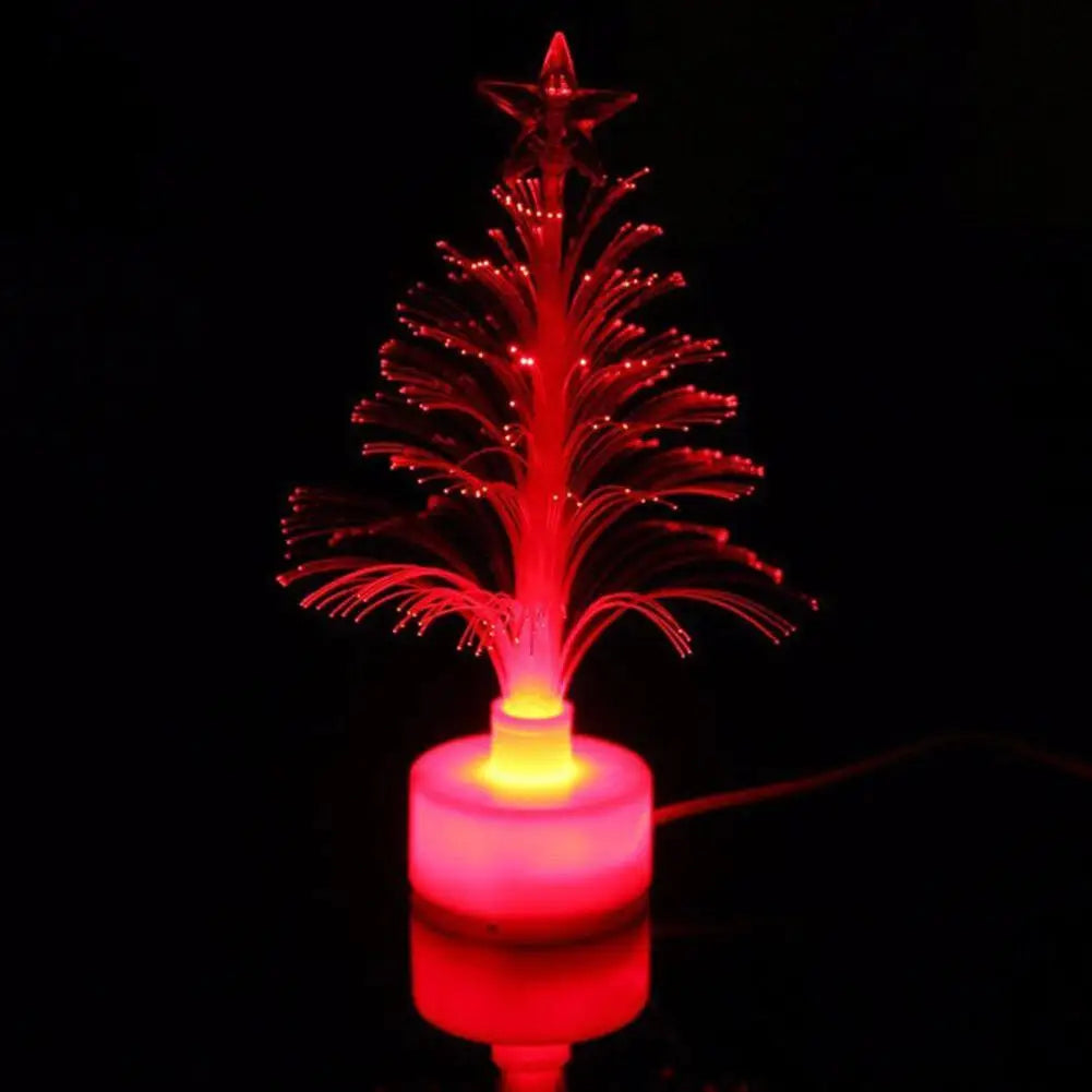 Tree Light Christmas Fiber Optic Lights Tree Fiber USB Fiber Optic Christmas Tree Mini LED Light Decorations