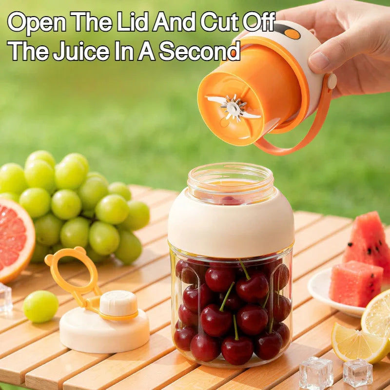 Portable Mini Blender – USB Rechargeable Juicer Cup with Ice Crushing for Home, Travel & Personal Use