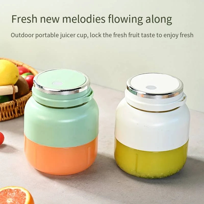 Portable Rechargeable Electric Juicer Cup – 800ml Smart Fruit Blender with Auto Pulp Ejection