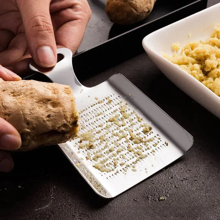 1pc Stainless Steel Ginger Grater Kitchen Manual Food Grinder Baby Food Preparation Tool Ginger Grater