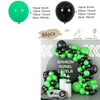 Black and Gold Balloons Garland Arch Kit with Starburst Foil Balloons for Wedding Birthday Family Party Decorations Supplies