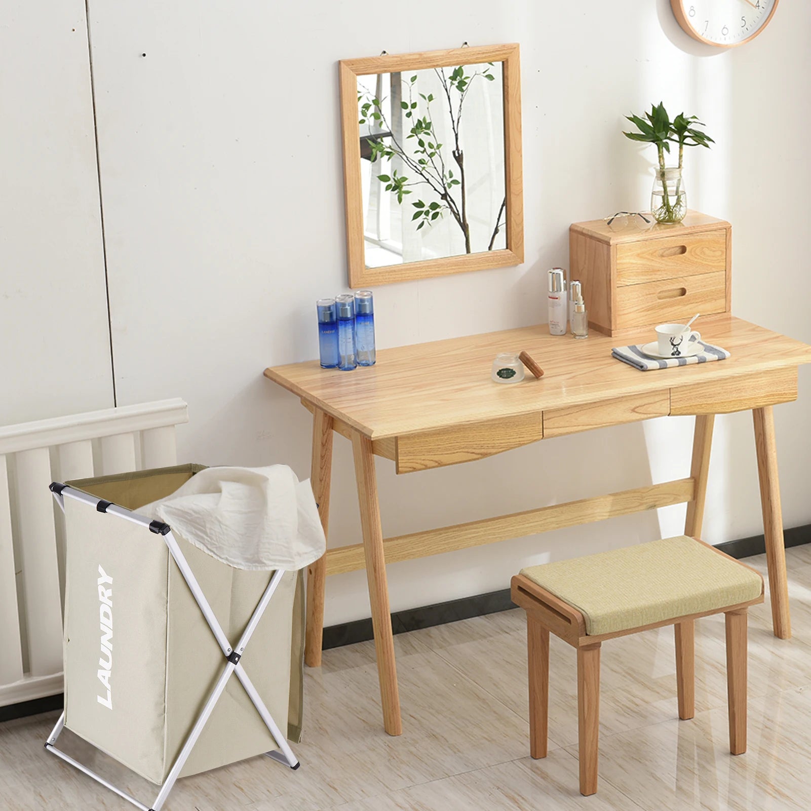 Dirty Clothes Laundry Basket Storing Waterproof Oxford Storage Bags Portable Foldable Clothing Toy Household Organizer