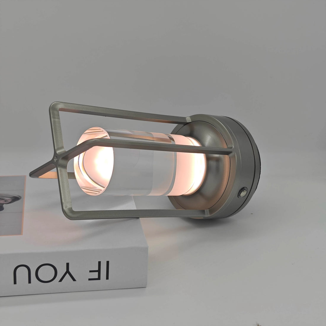 LED crystal table lamp Plastic Rechargeable touch night lamp Bedroom Bedside table lamp Restaurant decorative lamp