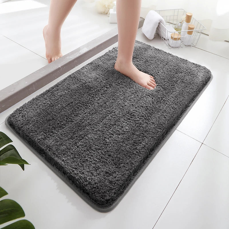 Soft and Comfortable Thick Plush Floor Mat,bathroom Floor Mat,bedroom Carpet,living Room Mat,absorbent and Non Slip Bath Mat,hom