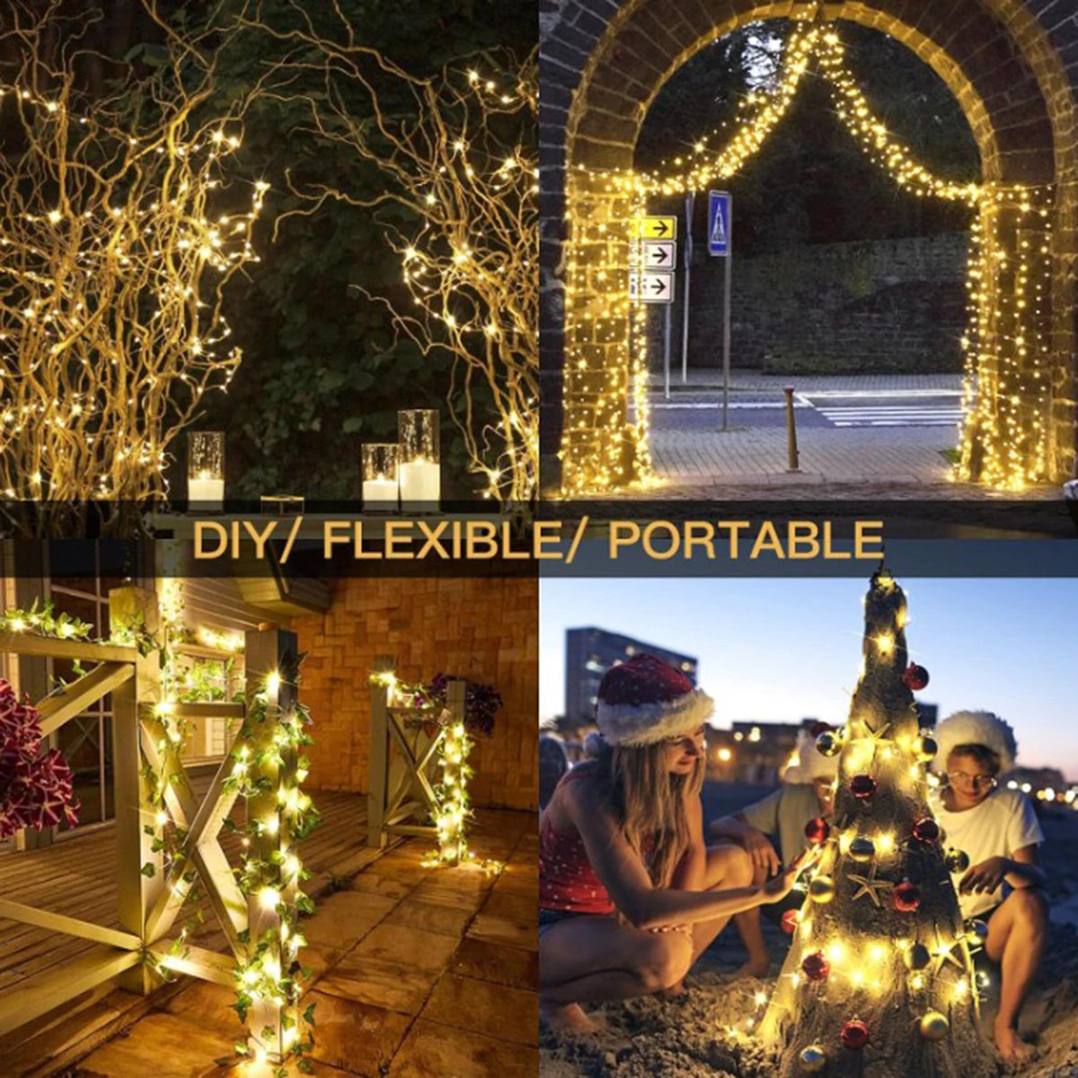 Led String Light Christmas Fairy Light USB Battery Remote Garland Copper Wire LED Lamp for Wedding Party Decoration 10M 20M