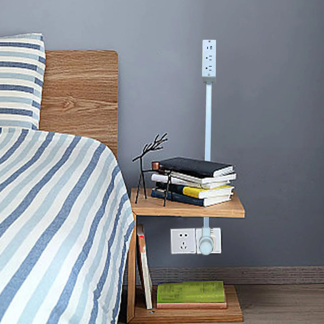 Rotatable Power Outlet Extender with USB-A & USB-C Sockets