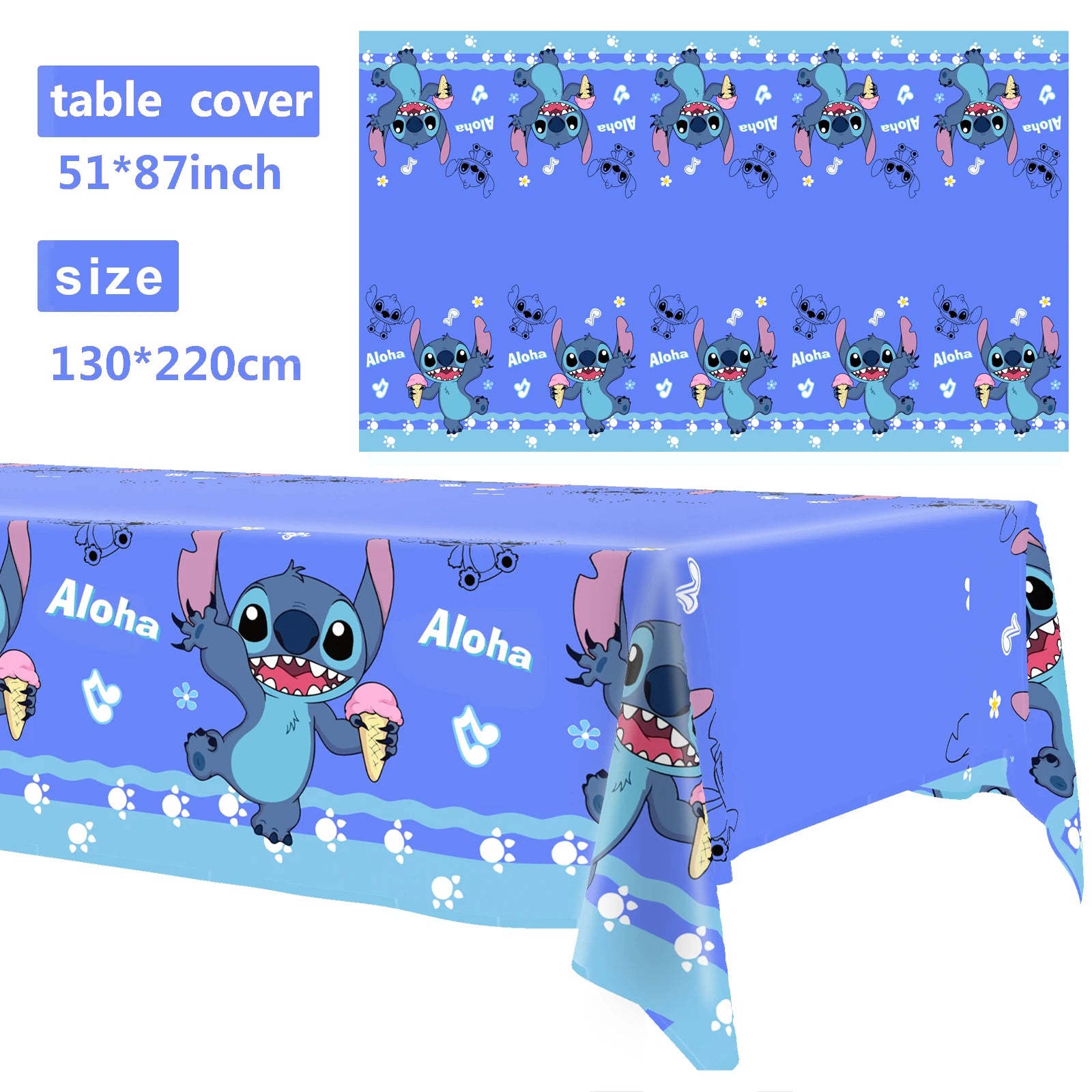 Lilo And Stitch Birthday Party Decoration Balloon Cup Gift Bag Plate Napkin Tablecloth Cakestand Party Supplies