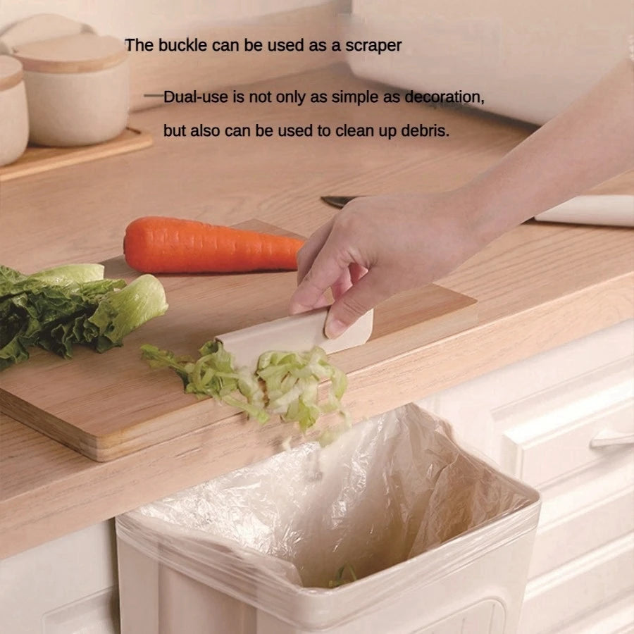 Suspended Foldable Trash Can – Wall-Mounted Kitchen Cabinet Door Waste Bin