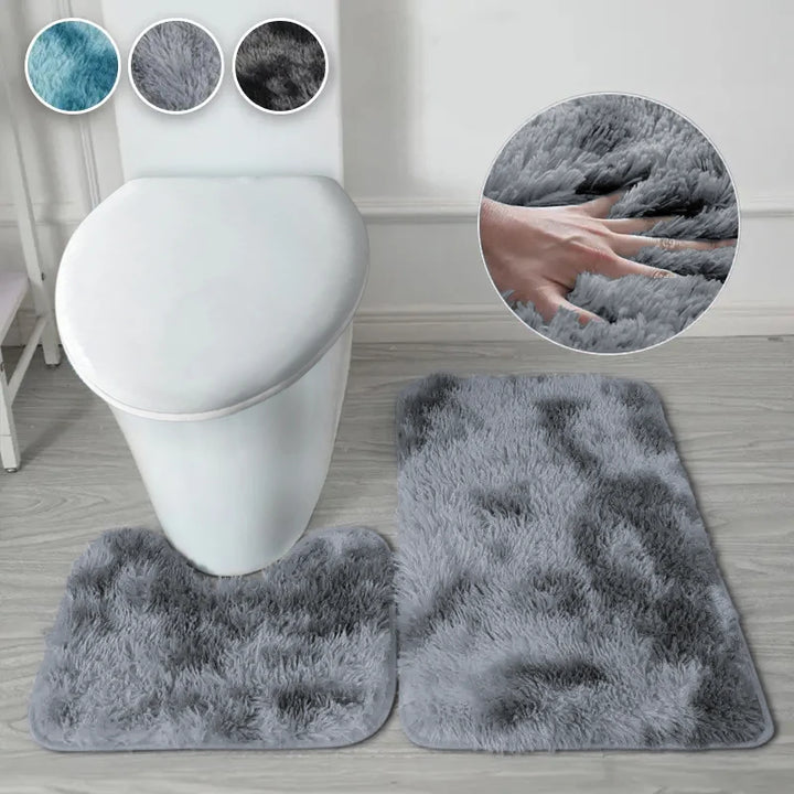 Lot de 2 tapis de bain antidérapants et absorbants pour salle de bain