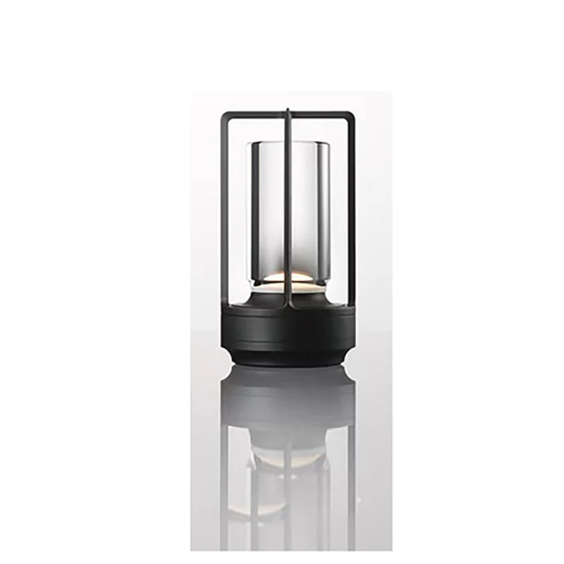 LED crystal table lamp Plastic Rechargeable touch night lamp Bedroom Bedside table lamp Restaurant decorative lamp