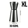 Stainless Steel Measuring Cup Cocktail Shaker Peg Measurer Jigger Dual Shot Drink Alcohol Capacity Shaking Bottle Party Bar Tool