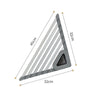 Aluminum Triangle Dish Drying Rack Sink Corner Roll Up Folding Drain Basket Sponge Brush Scouring Pad Rag Storage Rack 1Pc