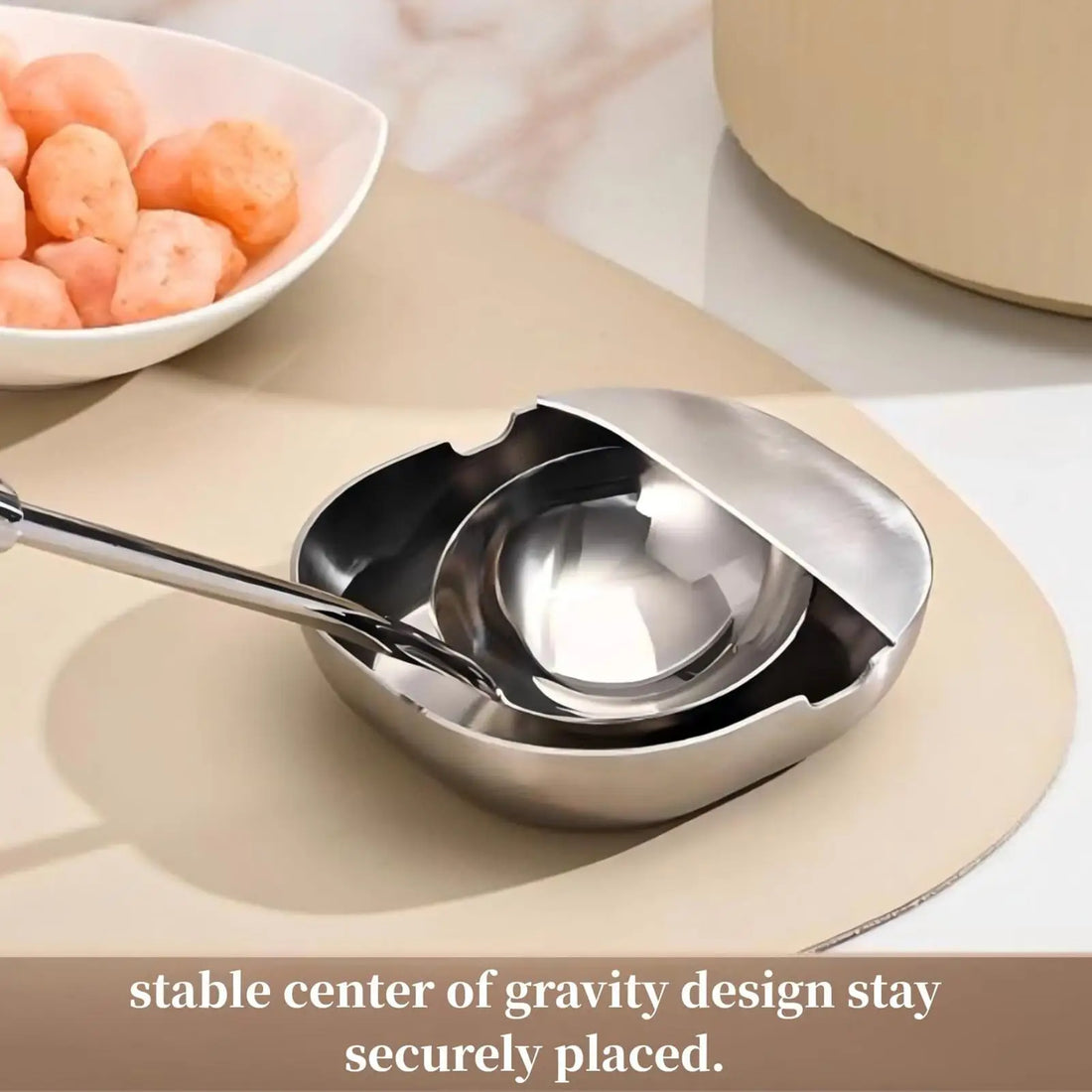 Stainless Steel Stove Spoon Holder – Self-Standing Utensil & Spatula Rest for Kitchen Counter